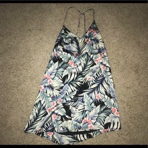 Silky jungle design dress